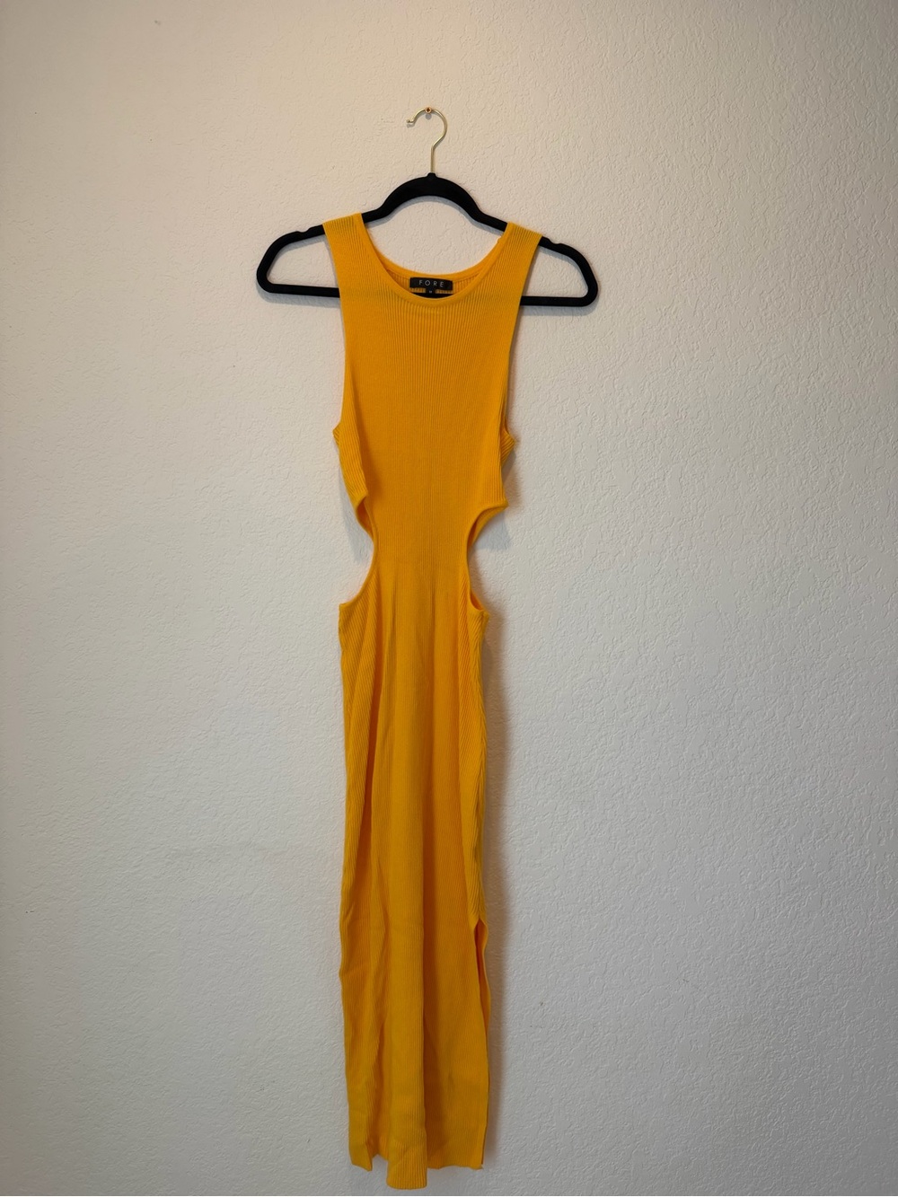 VICI ribbed, cutout dress